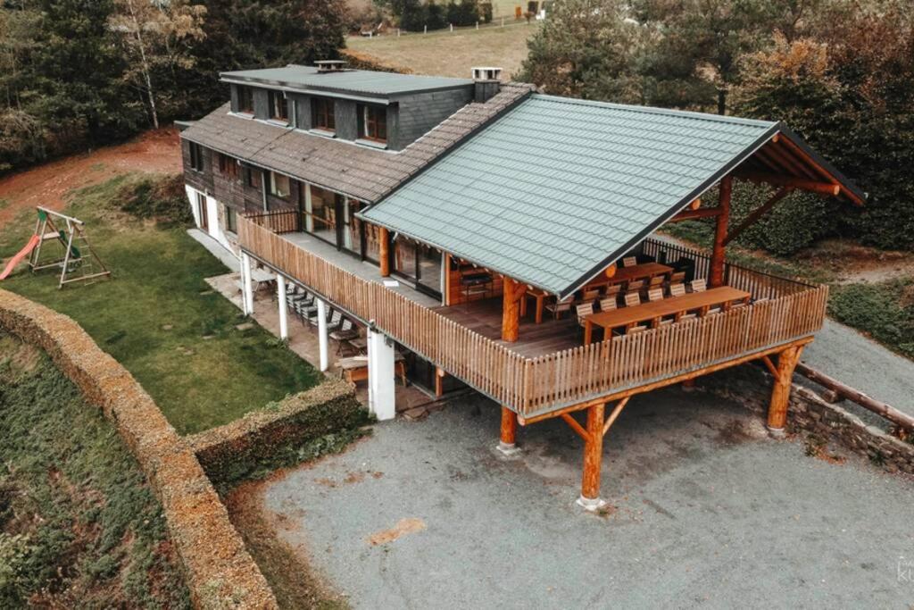 La Harde 31 pers Malmedy, vue, wellness, jardin Villa Buitenkant foto